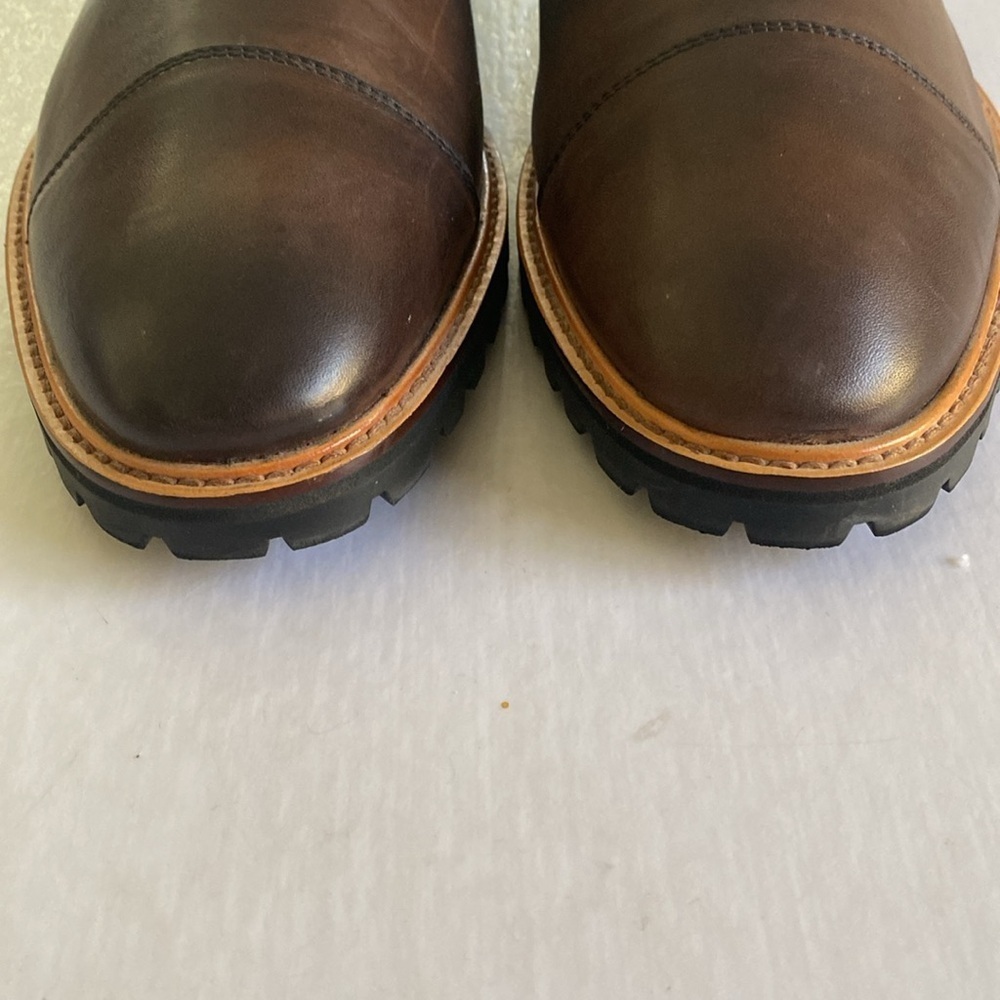 Gordon Rush Men's Chestnut Brown Leather Boots Size 8.5 - Picture 2 of 15